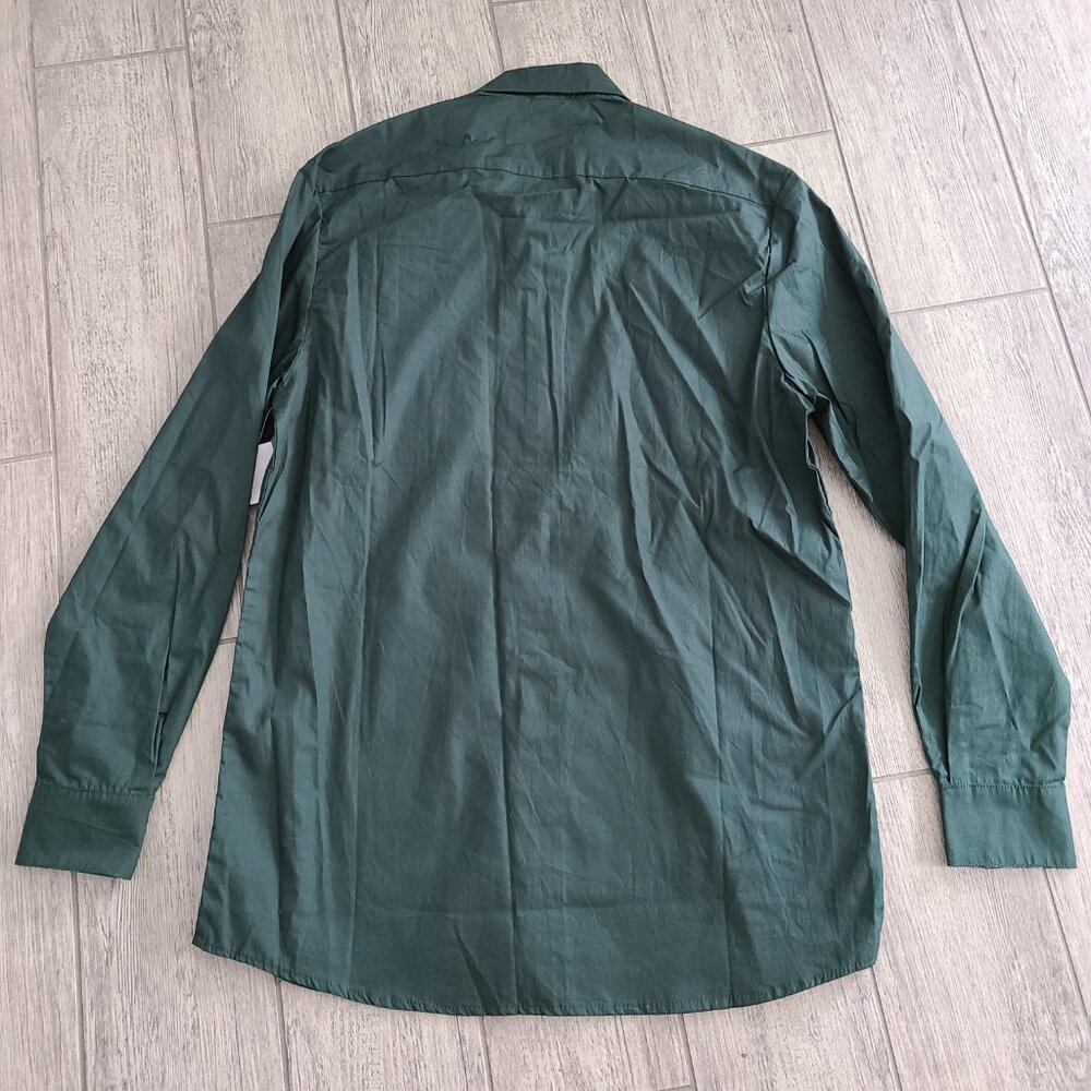 Harry Potter Hufflepuff Universal Studios Men’s Button-Up Shirt green Size M NEW - Picture 11 of 11